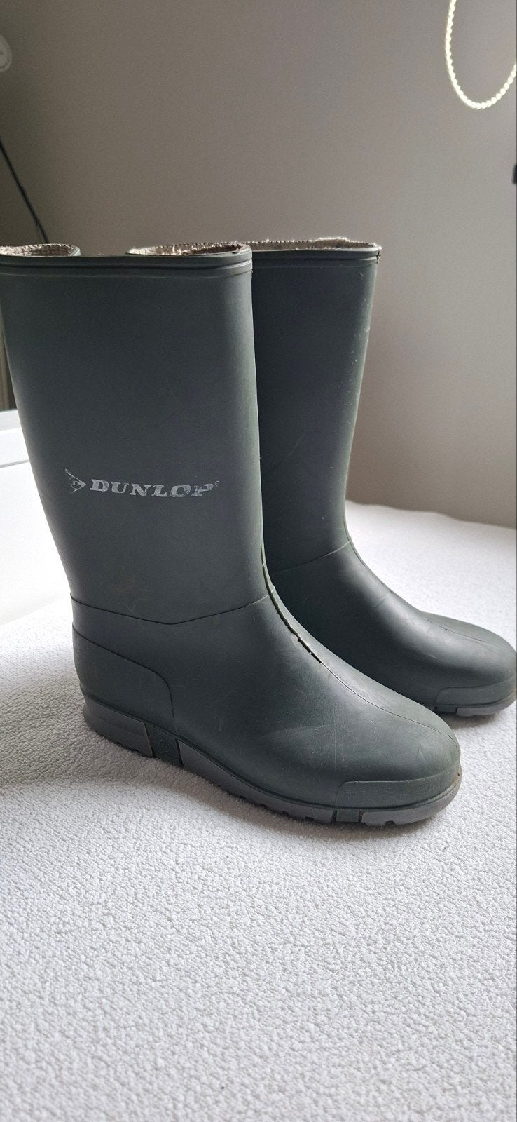 Groene rubberen dunlop laars maat 31, Gebruikt, Jongen of Meisje, Ophalen of Verzenden, Laarzen