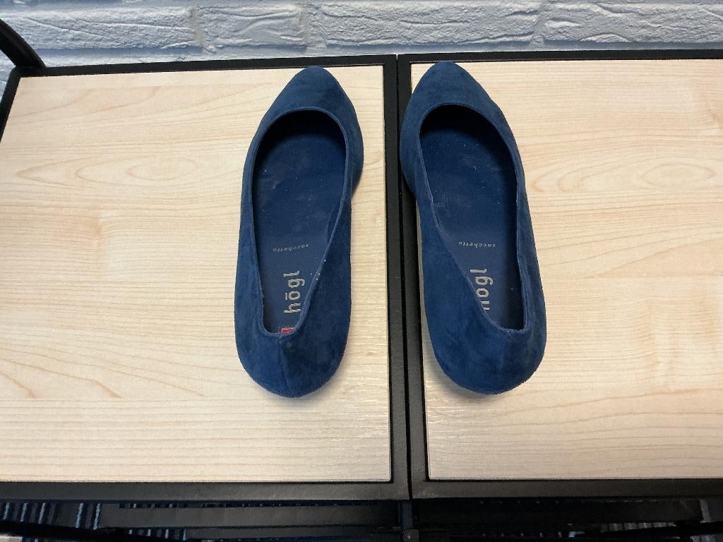 schoenen met sleehak, Kleding | Dames, Schoenen, Zo goed als nieuw, Pumps, Blauw, Ophalen