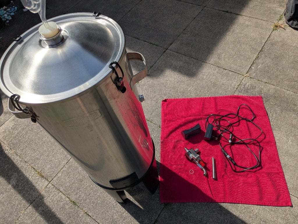 Zeer uitgebreid Bierbrouw set, Ophalen, Gebruikt