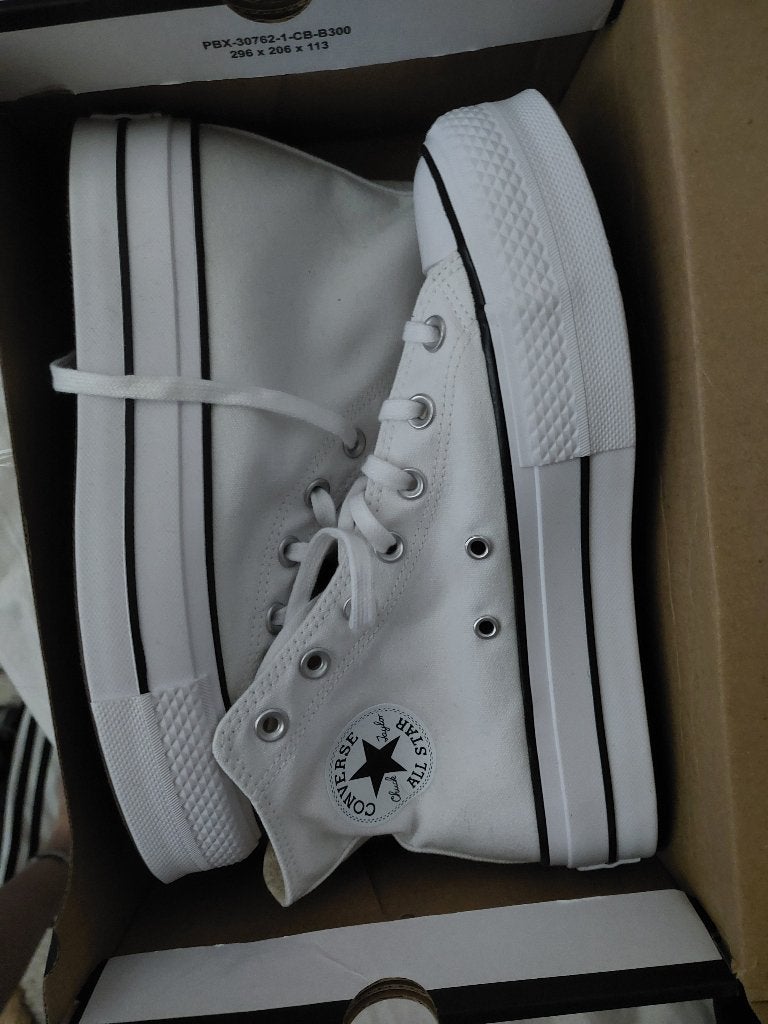Converse all star platform  NIEUW! bieden mogelijk., Wit, Nieuw, Ophalen of Verzenden, Sneakers of Gympen