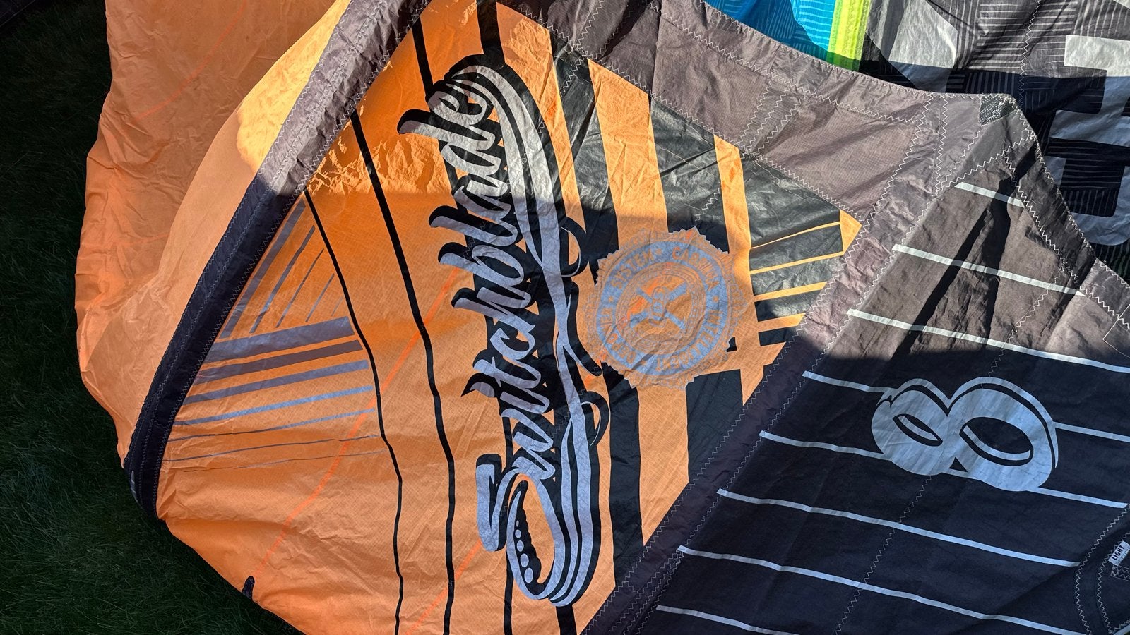 Cabrinha Switchblade 8m - Complete set met bar, lijnen, tas, Watersport en Boten, Windsurfen, Ophalen of Verzenden, Gebruikt