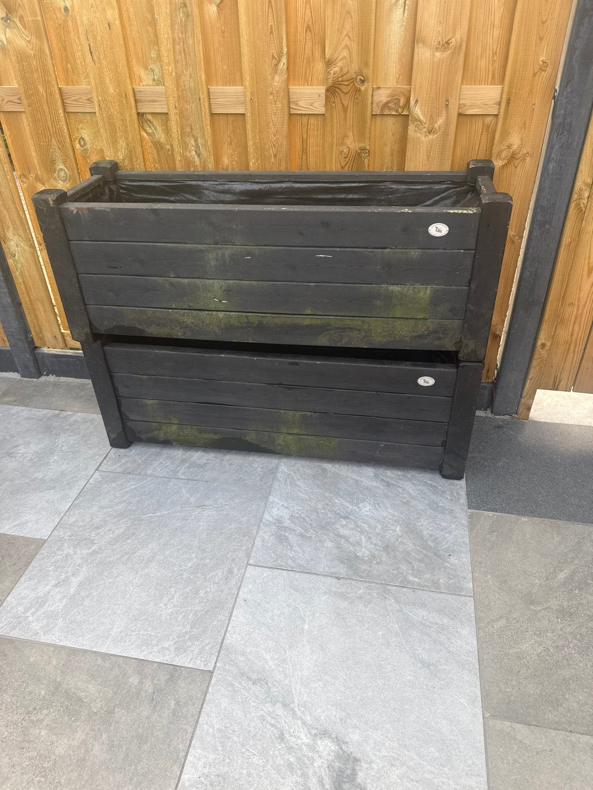 Houten plantenbak van Talen Buitenmeubelen, Tuin en Terras, Ophalen, Gebruikt, 100 cm of meer, Balkon