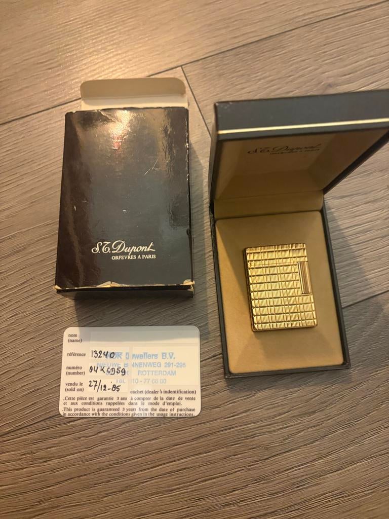 een authentieke vintage S.T. Dupont Ligne 1 70/80, Ophalen, Zo goed als nieuw, Aansteker