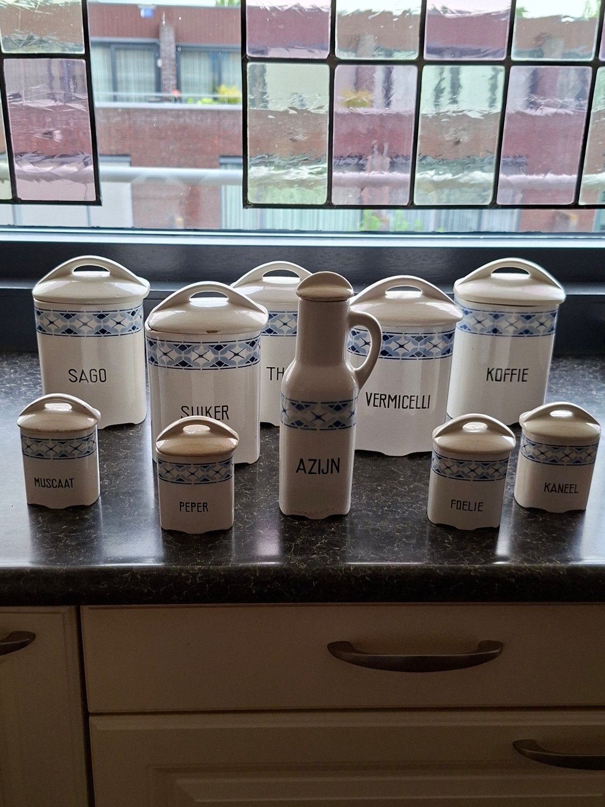Vintage Keukenpotten Set - 10 Stuks, Ophalen of Verzenden