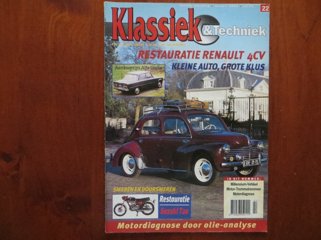 Klassiek & Techniek 22 Renault 4CV, Alfa Romeo Giulia, Boeken, Verzenden, Nieuw, Alfa Romeo