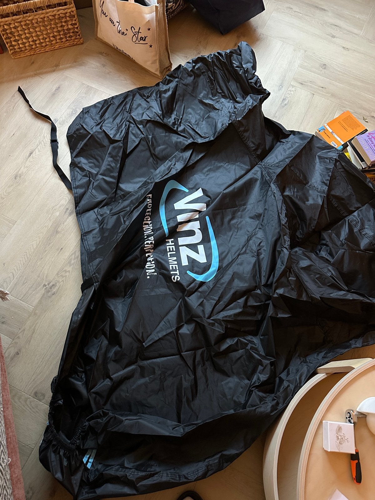 Vinzz motorhoes / scooterhoes (maat M), Motoren, Ophalen of Verzenden, Gebruikt