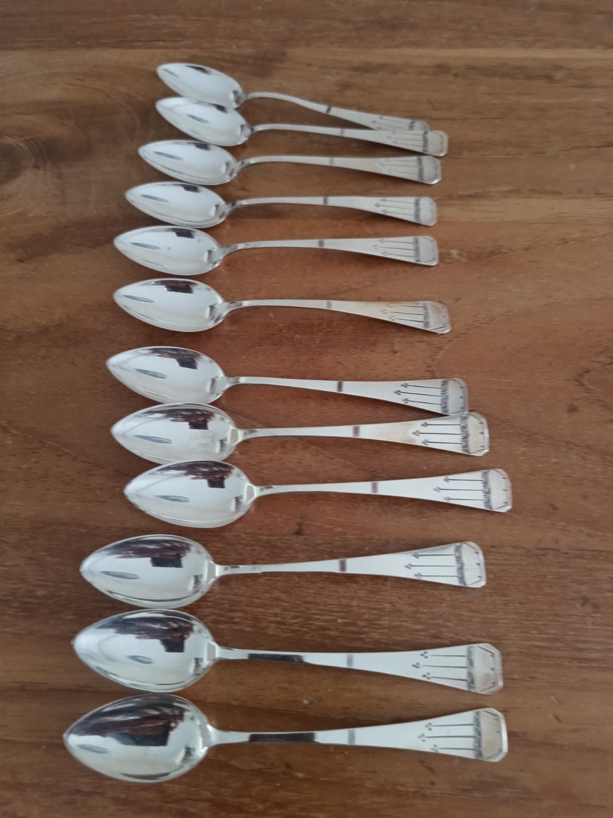 Set van 12 zilveren lepels met 800 keurmerk, Ophalen of Verzenden