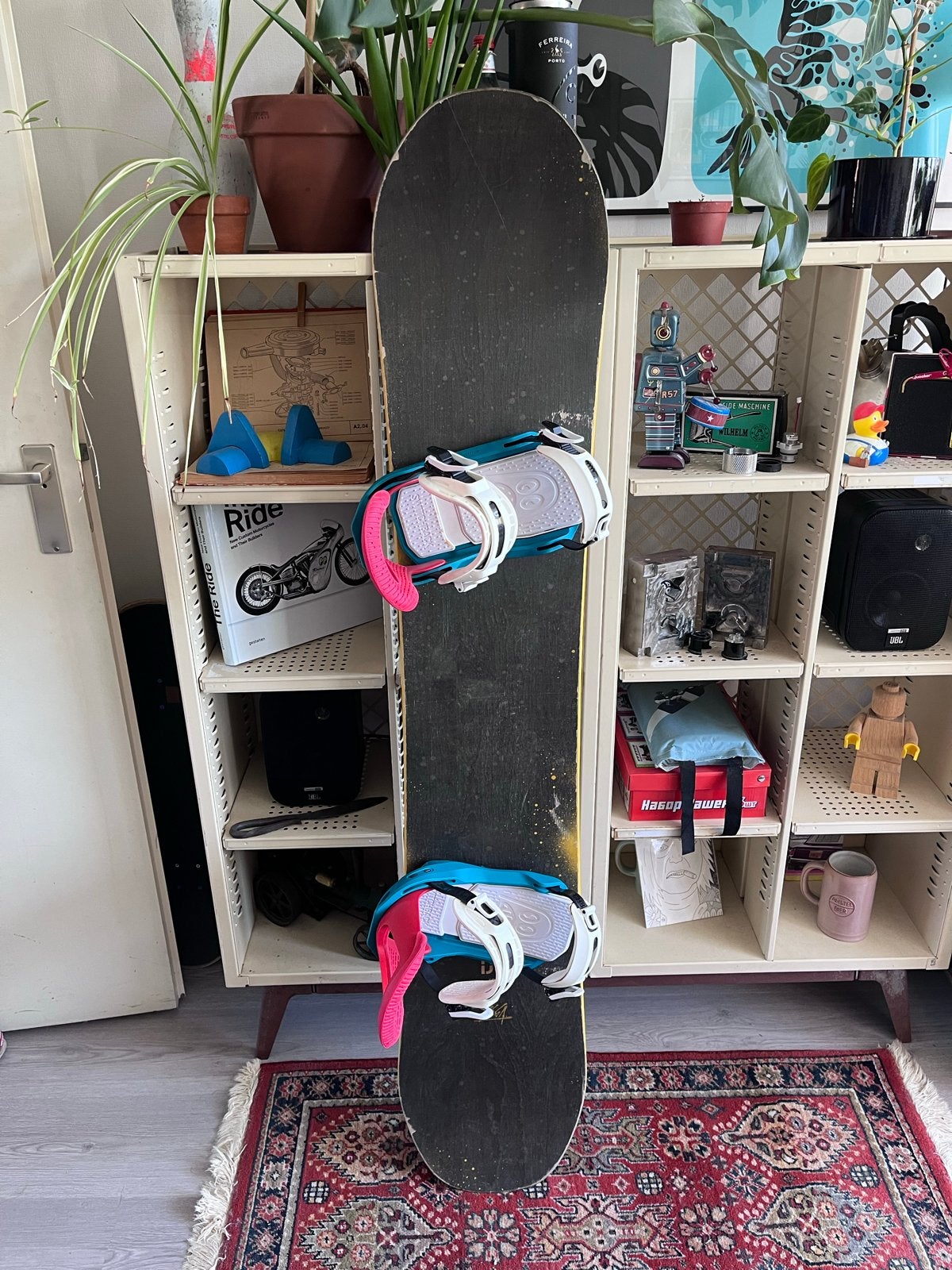 DC Mega Series Snowboard 156 cm met Switchback bindingen L, 140 tot 160 cm, Gebruikt, Overige typen, Skiën