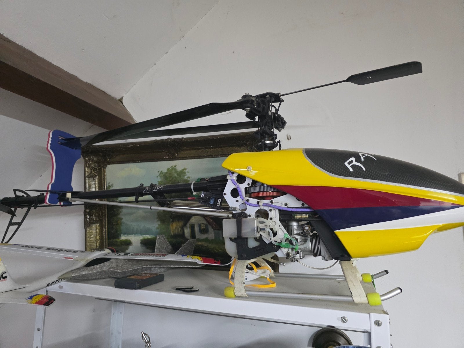 RC Helikopter met Nitro Motor - Gebruikt, Ophalen, Gebruikt, Nitro, Helikopter