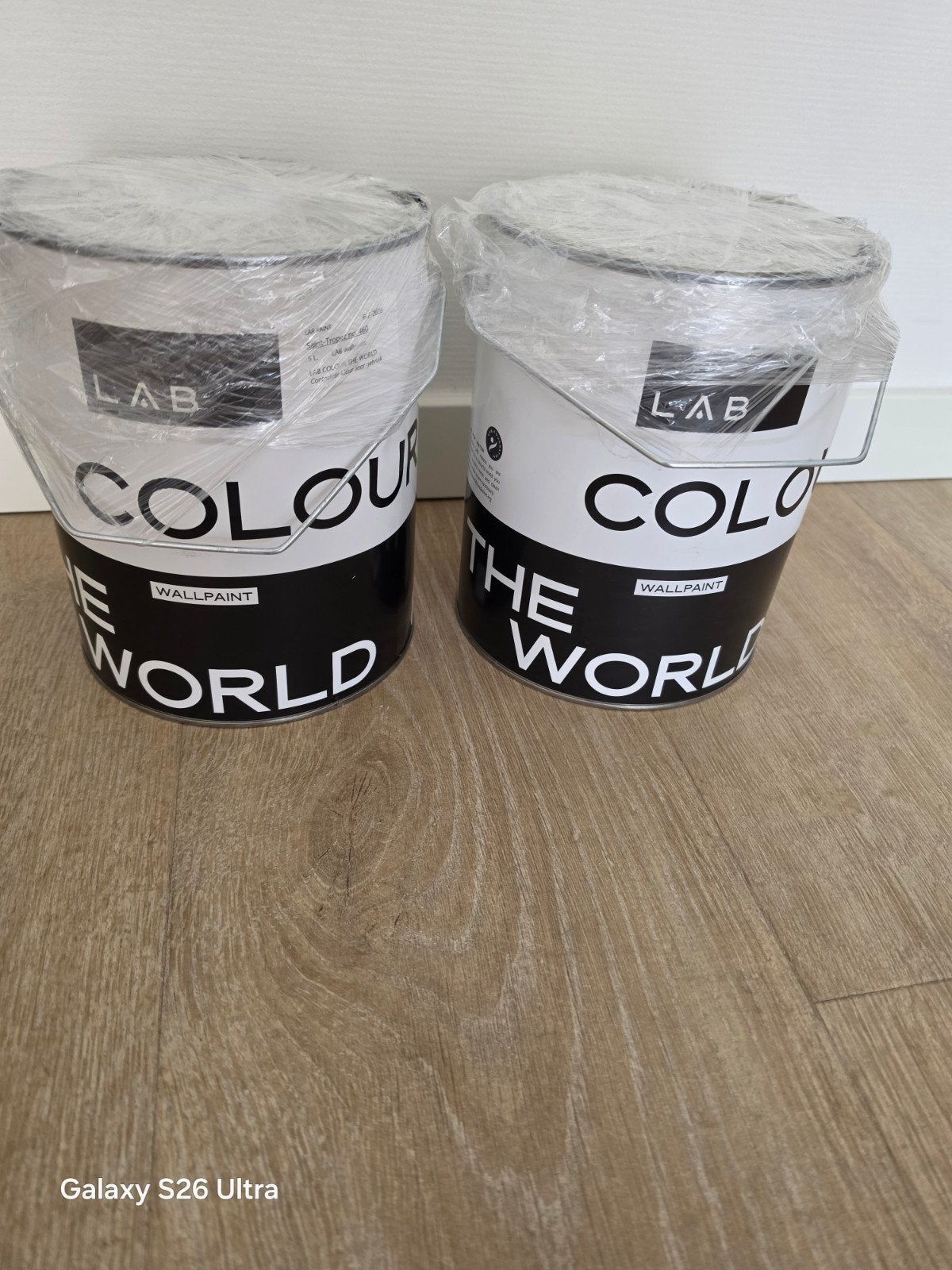 2x LAB Wallpaint Saint-Tropez nr. 460 - 5L, 5 tot 10 liter, Beige, Nieuw, Ophalen of Verzenden