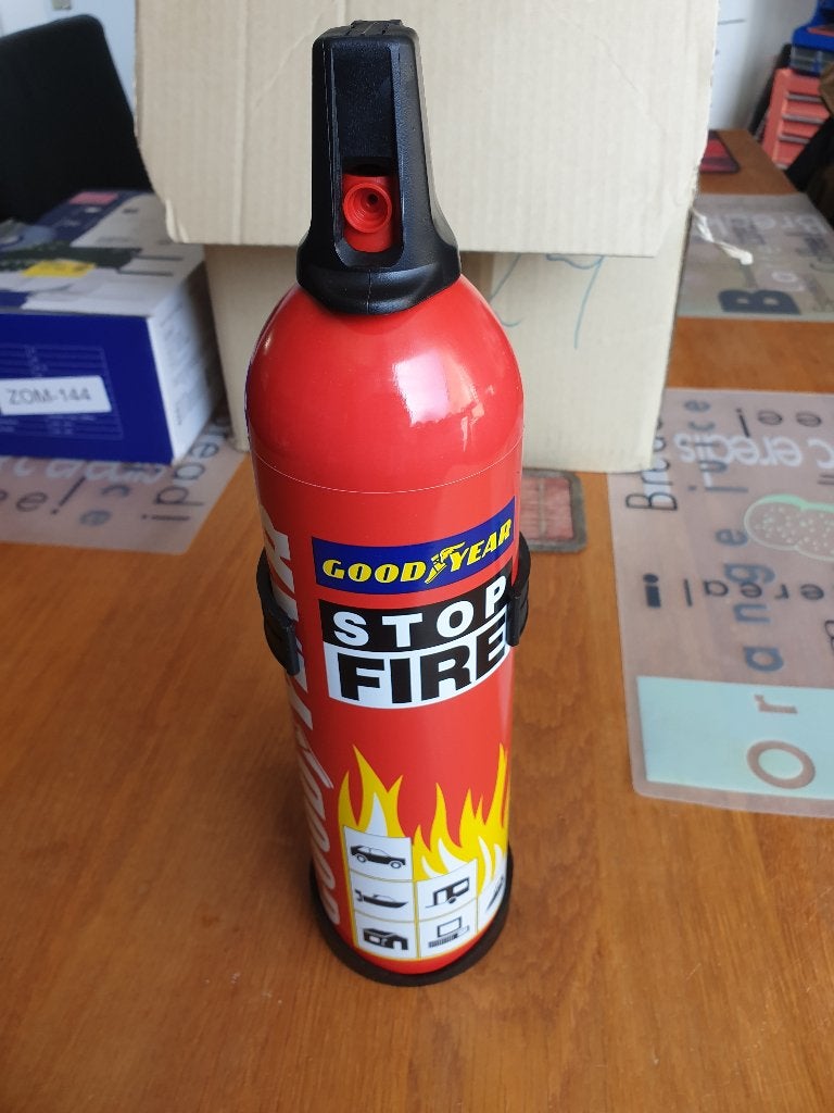Goodyear SAFE 1000ml brandblusser huishouden, auto NIEUW, Huis en Inrichting, Brandblussers en Brandkasten, Ophalen of Verzenden