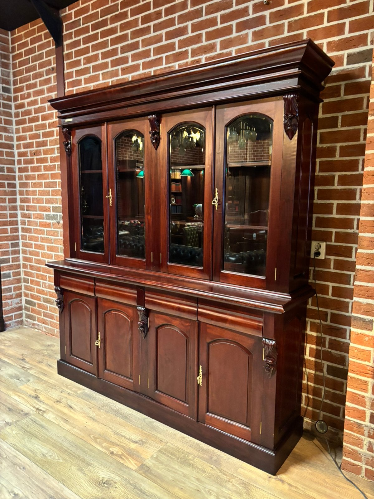 Engelse Bibliotheekkasten | 4-, 3- en 2-Luiks |Vitrinekasten, Ophalen, Goesem engelsstraat, Met deur(en), 200 cm of meer