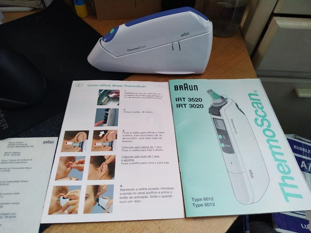 Braun Thermoscan Type 6012, Diversen, Verpleegmiddelen, Zo goed als nieuw, Ophalen of Verzenden