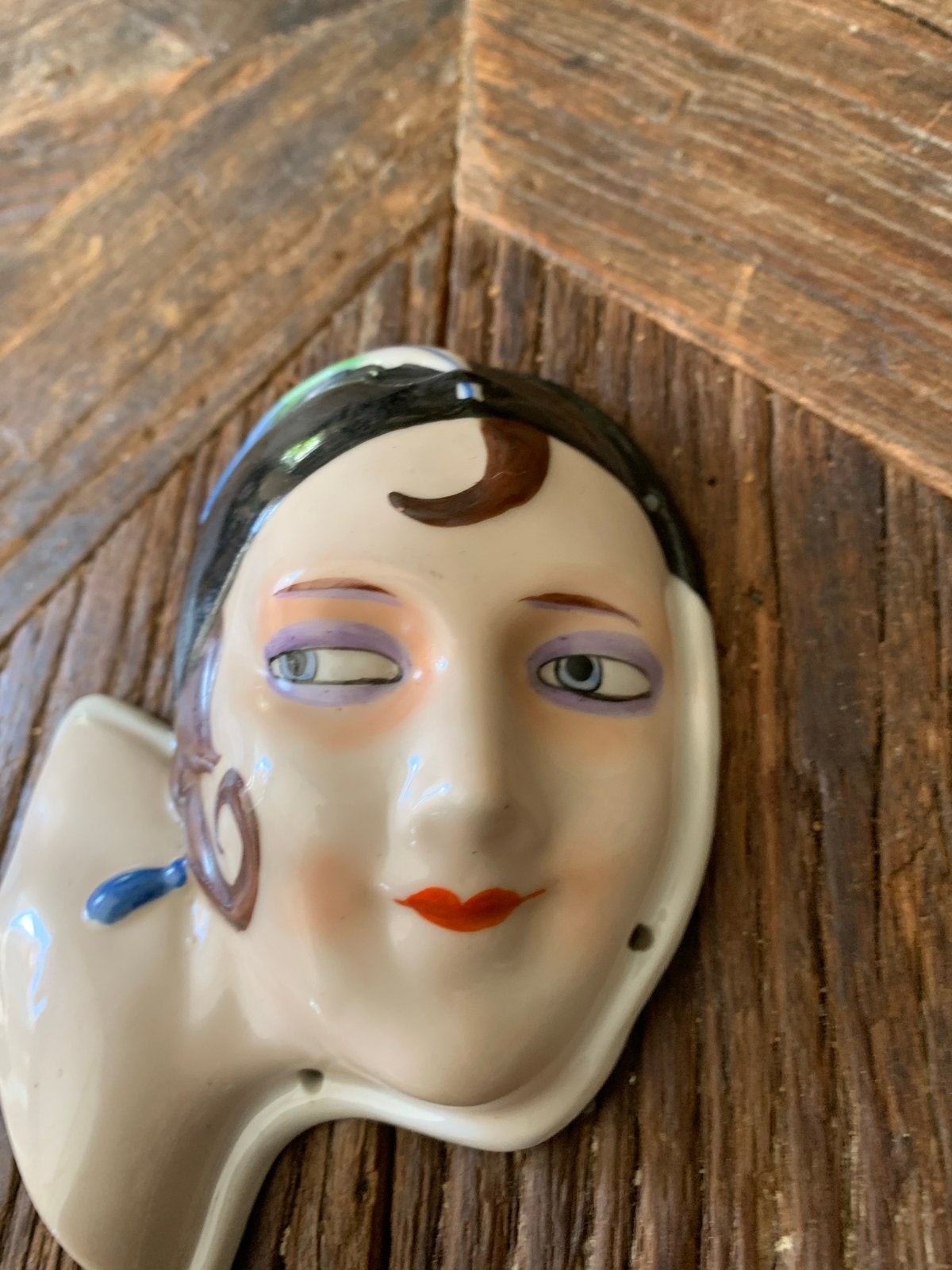 Vintage Halfdoll Art Deco Porselein, Ophalen of Verzenden