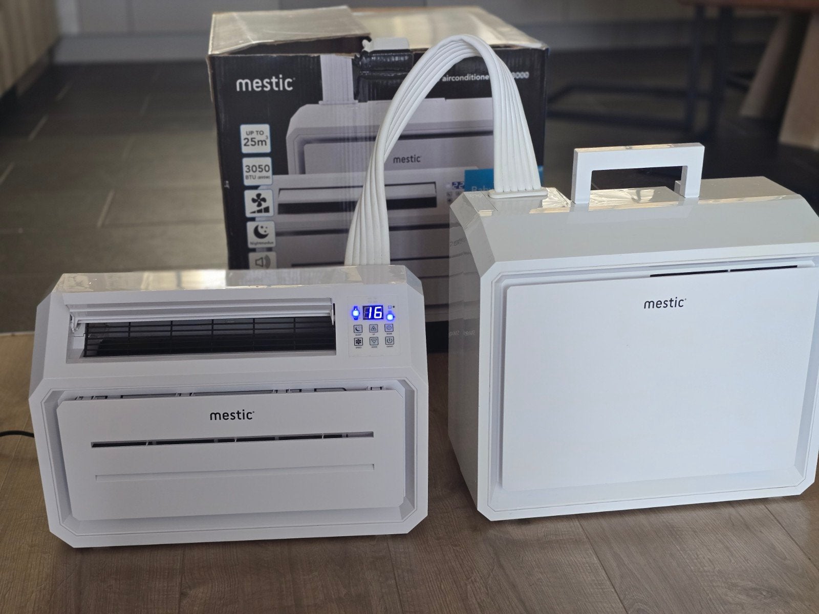 Mestic SPA-3000 Split Airco - Slechts 2x 3 weken gebruikt, Ophalen, Minder dan 60 m³, Timer, 3 snelheden of meer