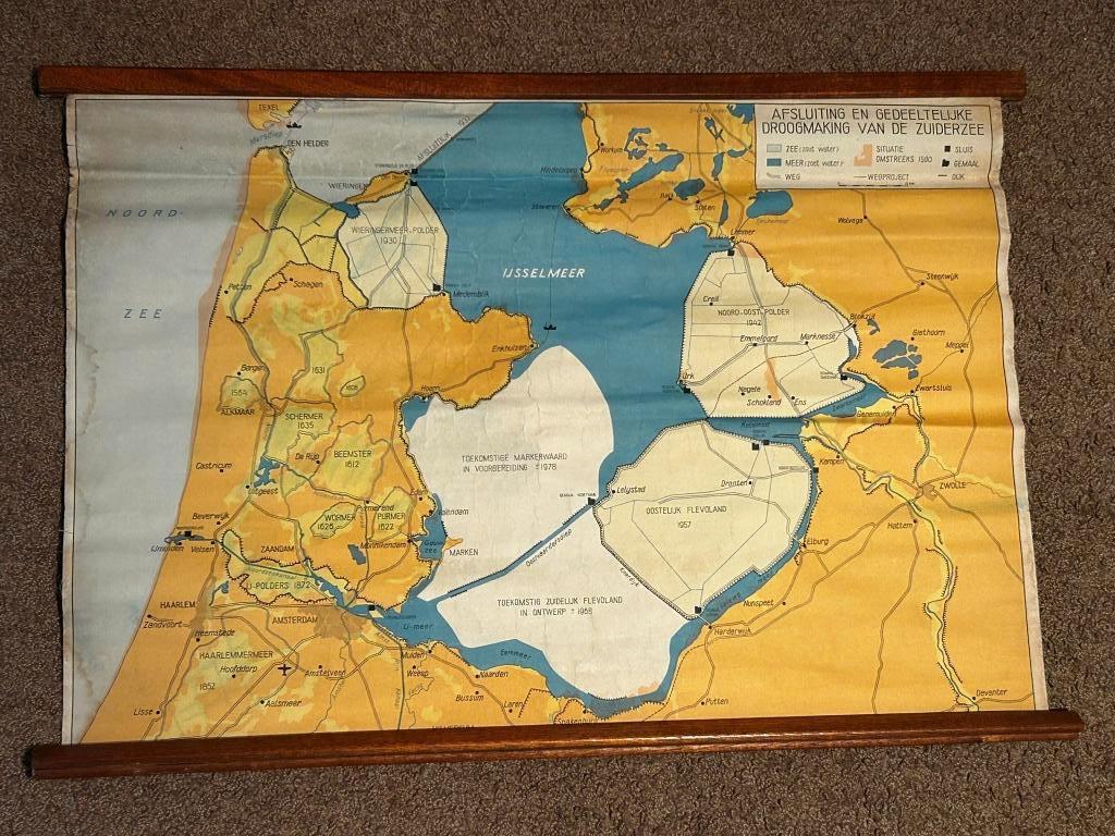 Afsluiting en droogmaking van de Zuiderzee, Ophalen of Verzenden, Aardrijkskunde