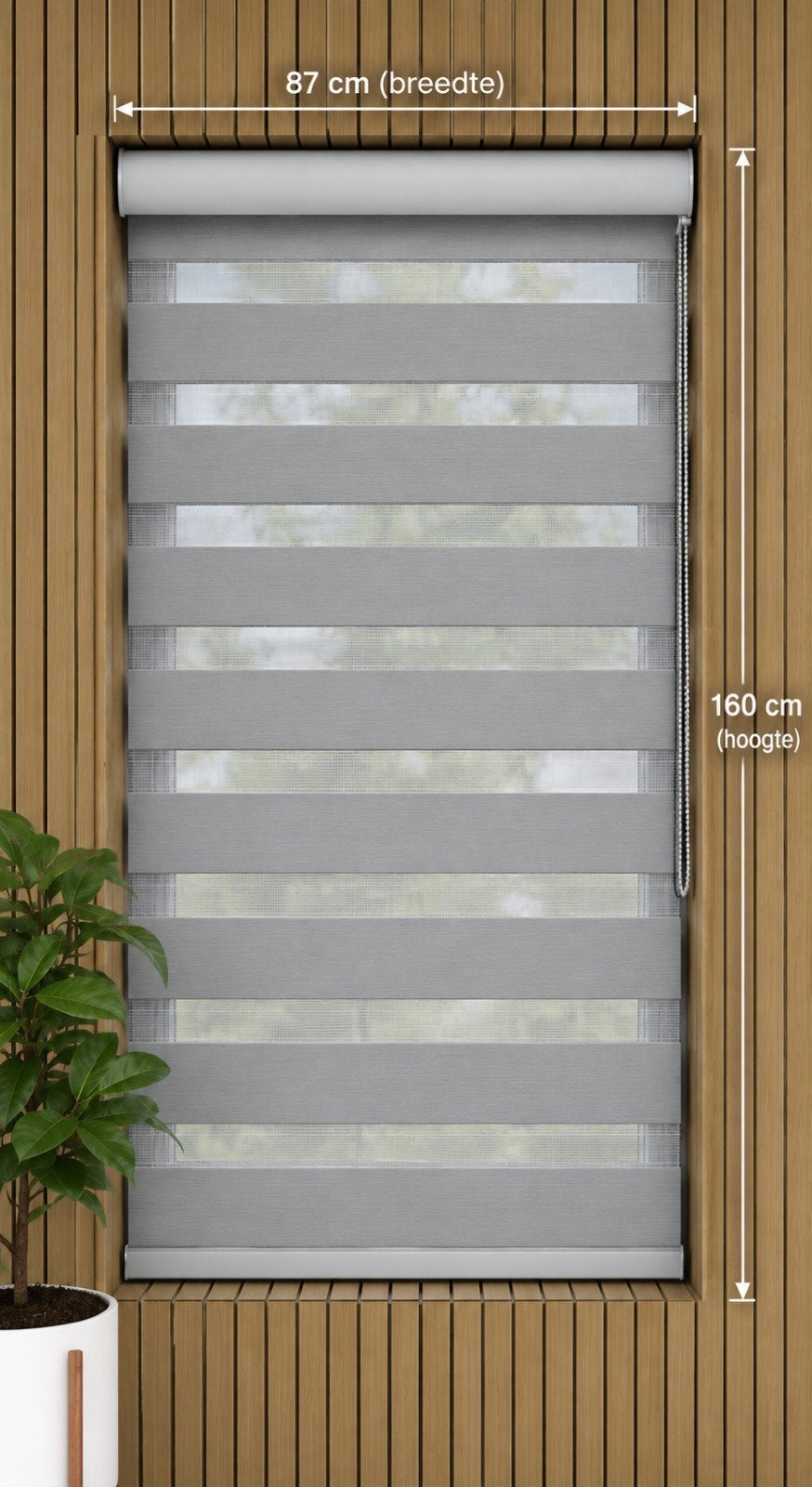 nieuw Expo Ambiente duo rolgordijn jaloezie, 87cm bij 160cm, Huis en Inrichting, Koordbediening, Duo rolgordijn, Rolgordijn, Nieuw