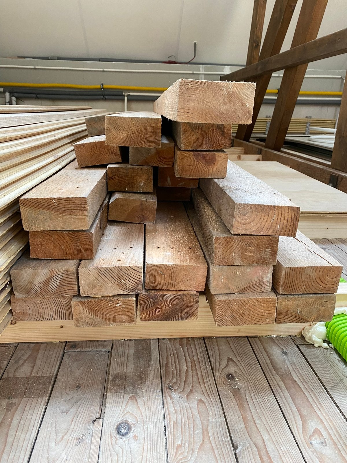 Houten balken 9,5x5, Tuin en Terras, Ophalen, Gebruikt, 180 tot 250 cm, Balken