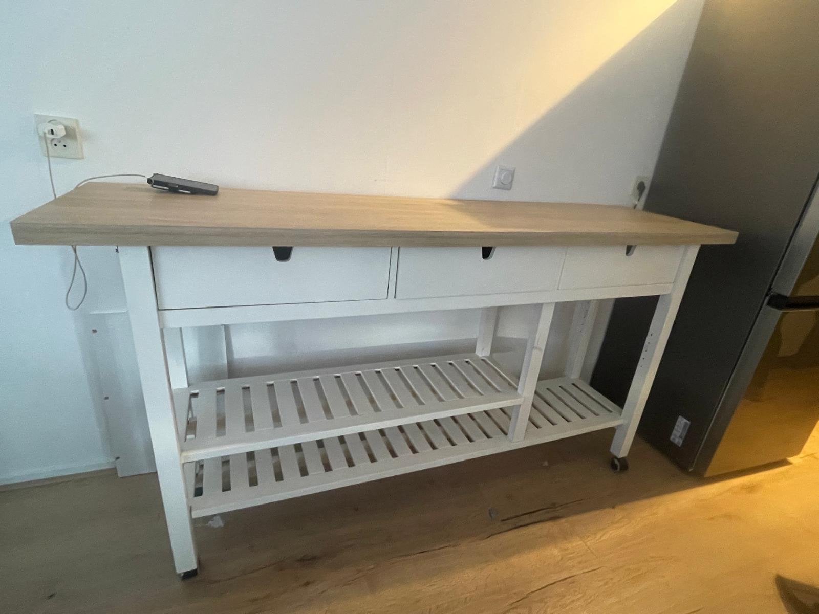 IKEA Keukentrolley / Keukeneiland met lades en planken, Ophalen, Gebruikt, Hout, IKEA