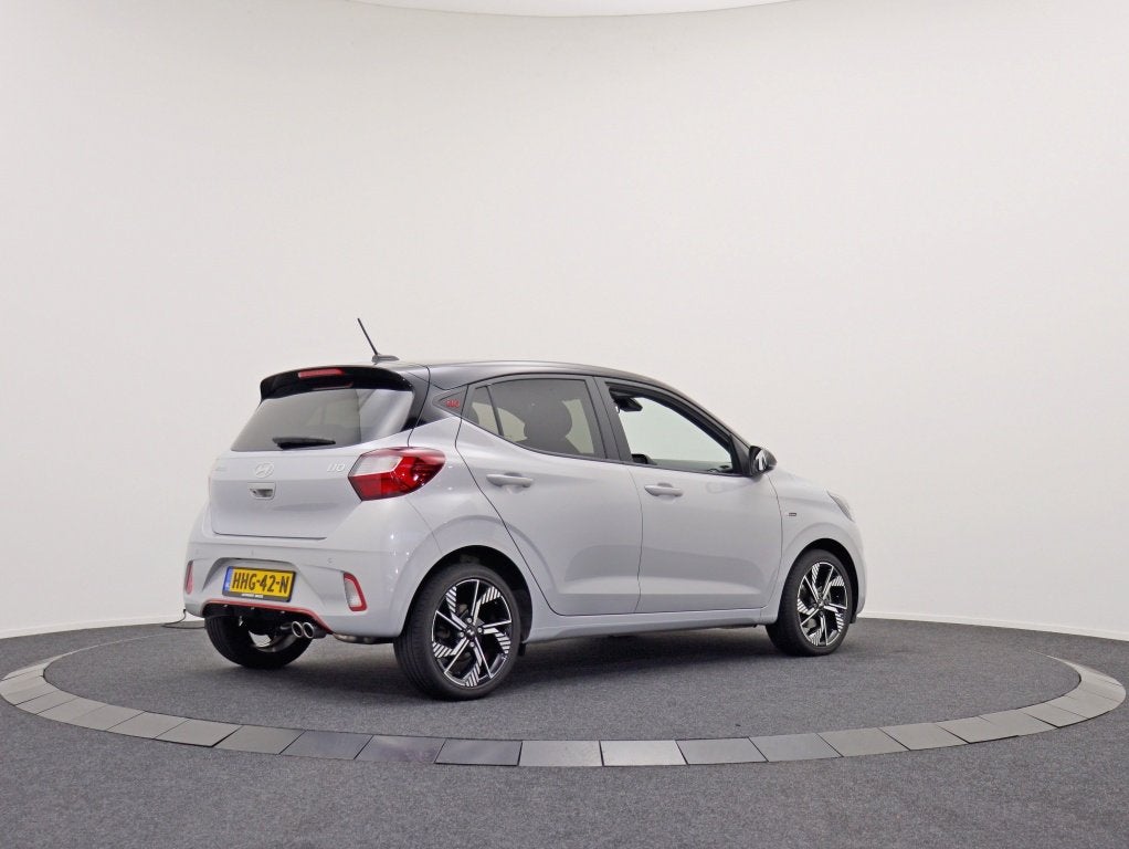 Hyundai i10 1.0 T-GDI N Line 5zits | Zwart dak | 100PK | Sto, Automatische klimaatregeling, Stof, Gebruikt, Euro 6