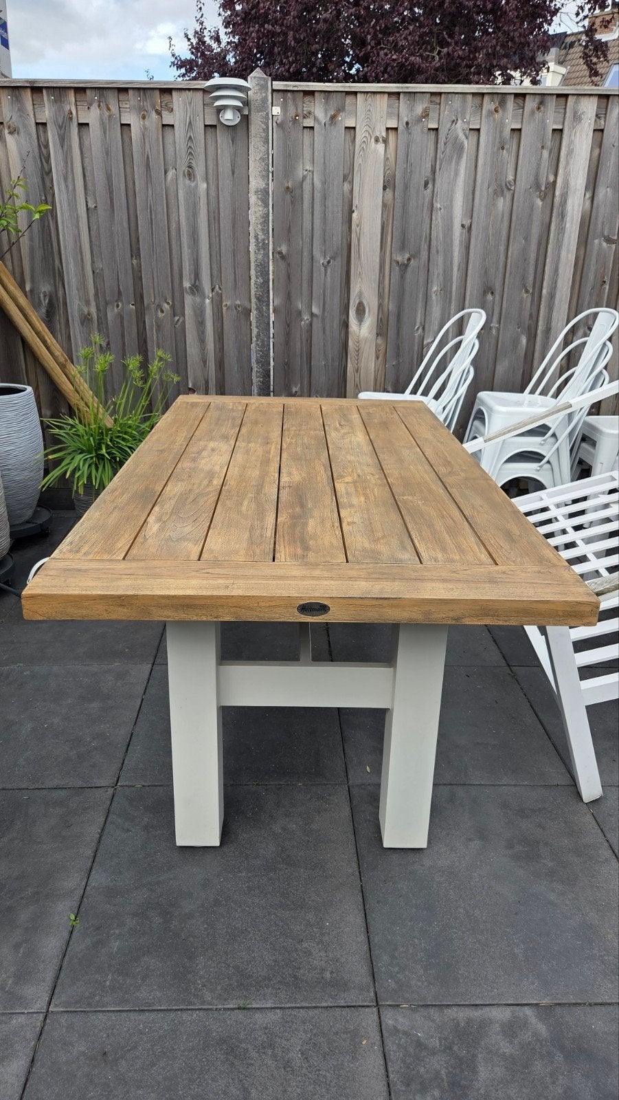 Teakhouten Hartman tuintafel Yasmani 180x95x77 cm, Ophalen