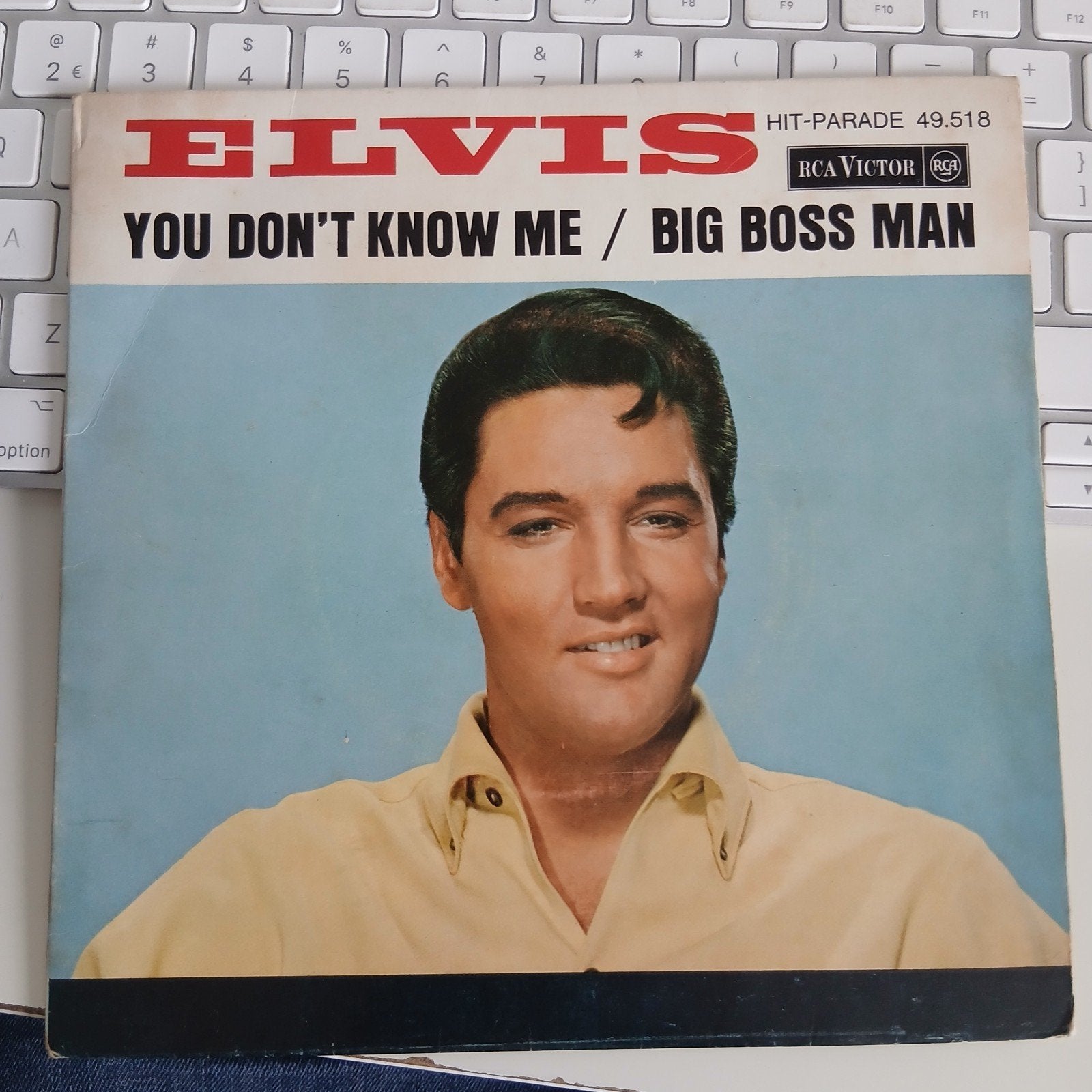 Elvis Presley - You Don't Know Me / Big Boss Man (Vinyl), Cd's en Dvd's, 7 inch, Zo goed als nieuw, Rock en Metal, Fotohoes