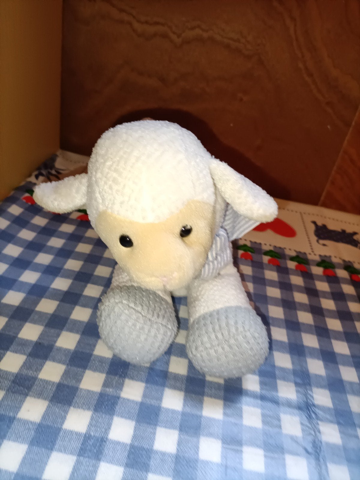 Schaap knuffel met rammelaar Anna Club Plush, Ophalen of Verzenden, Zo goed als nieuw, Overige typen