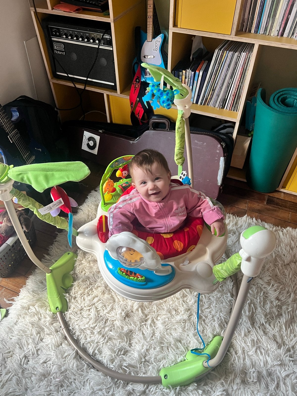Fisher-Price Baby Jumperoo / Loopstoeltje, Ophalen, Zo goed als nieuw, Speelset, Met licht