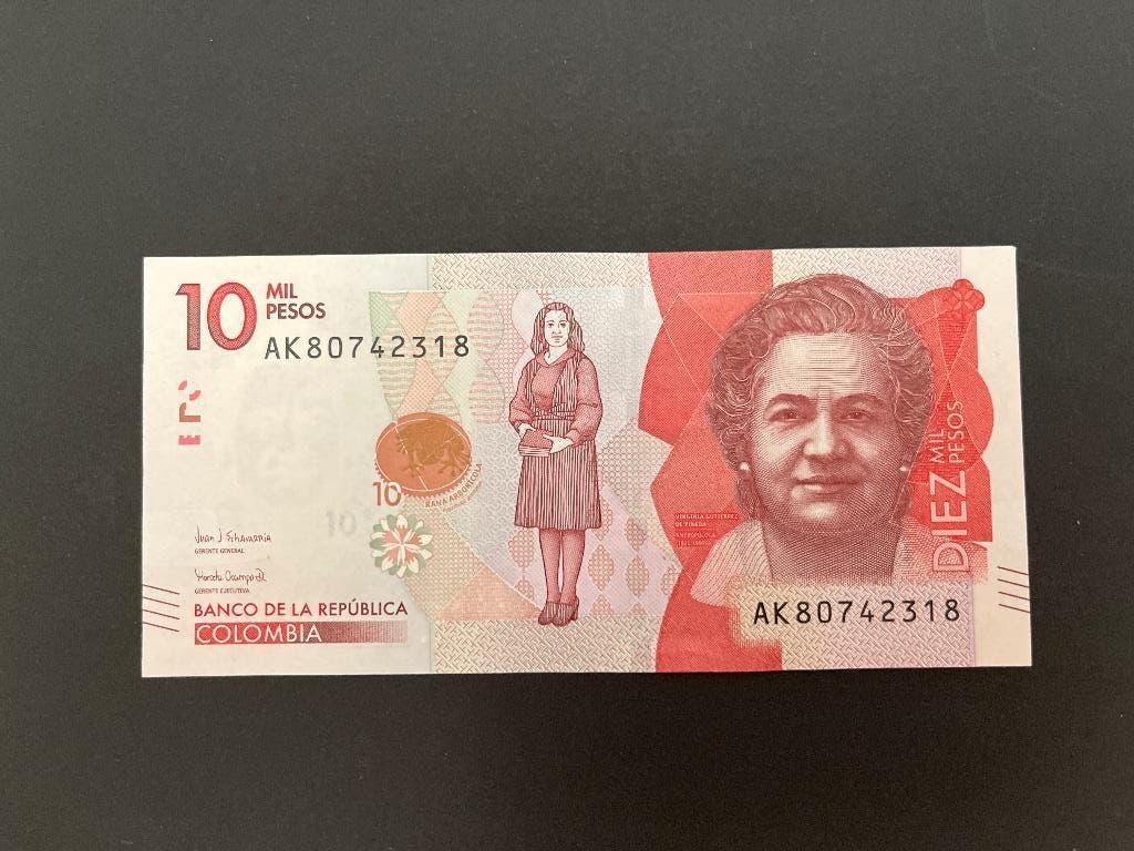 Colombia 10.000 pesos UNC, Verzenden, Zuid-Amerika
