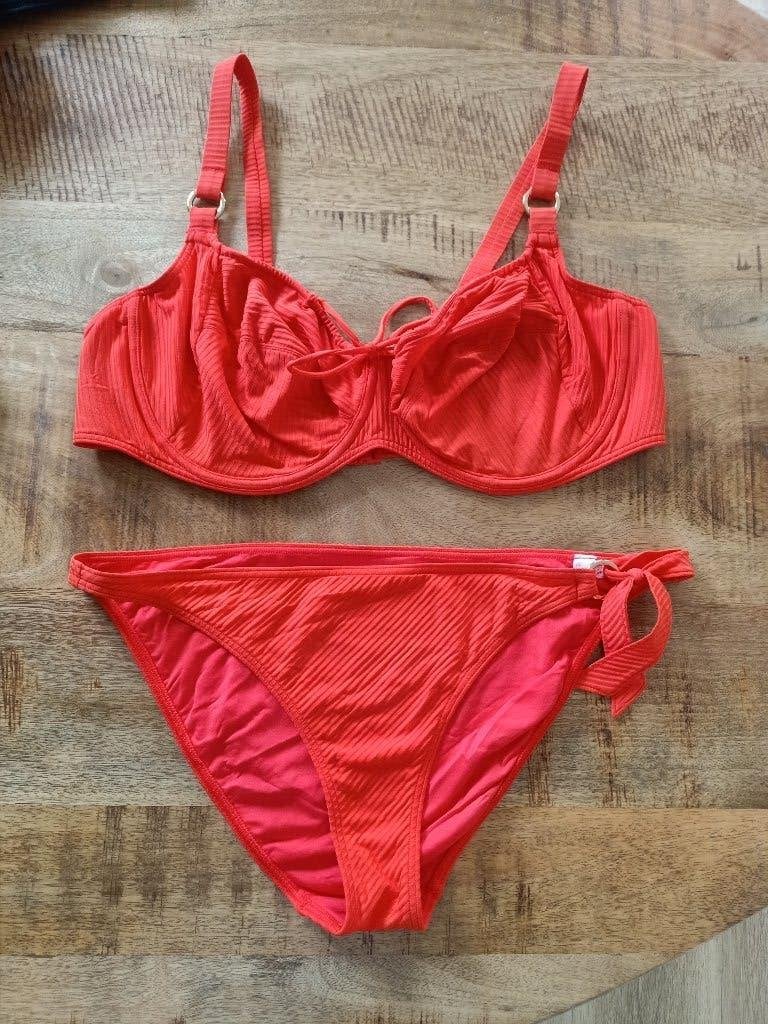 Prima donna bikini 95 D broekje 44 ZGAN rood oranje 95D, Kleding | Dames, Ophalen of Verzenden, Zo goed als nieuw, Bikini, Prima Donna