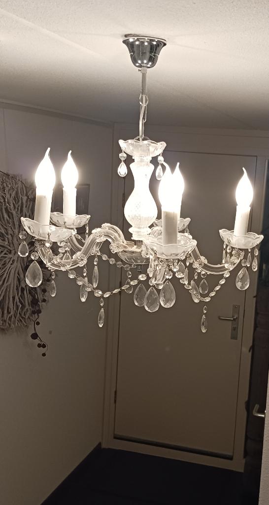 Hanglamp kroonluchter, Ophalen