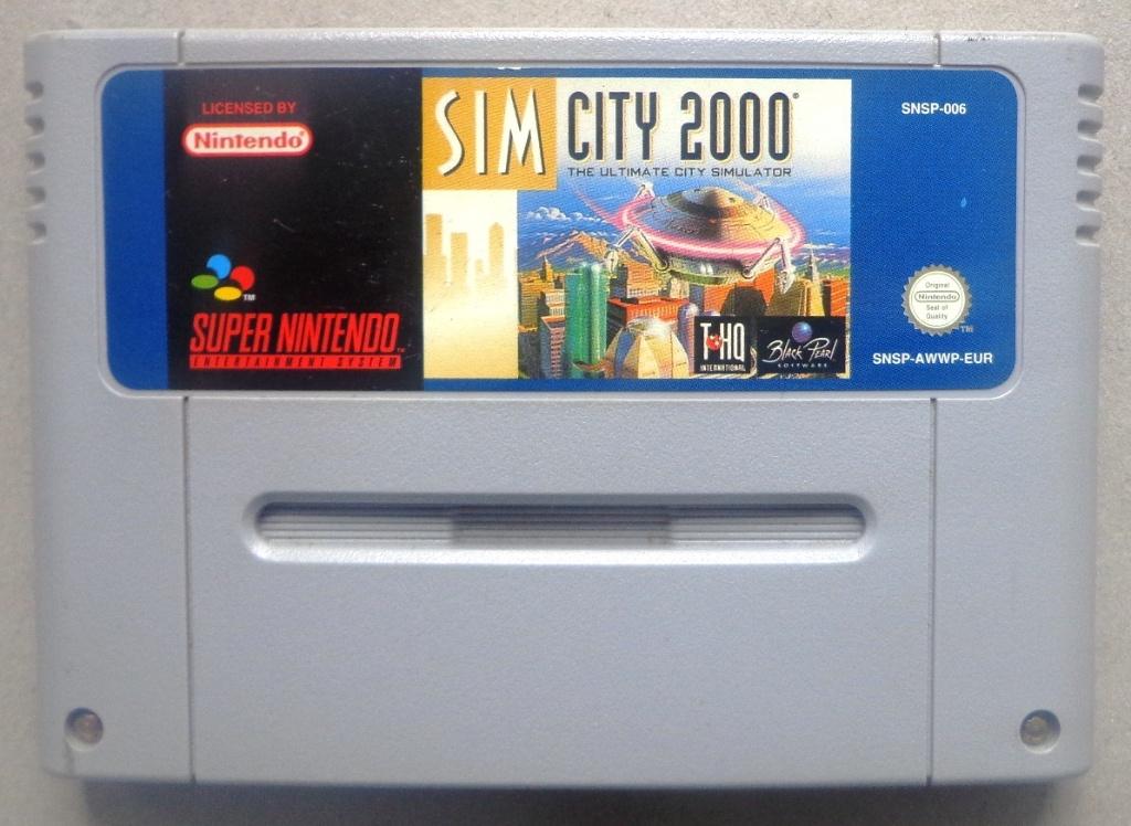 Sim City 2000 voor de Europese Super Nintendo, Spelcomputers en Games, Games | Nintendo Super NES, Gebruikt, Overige genres, 1 speler