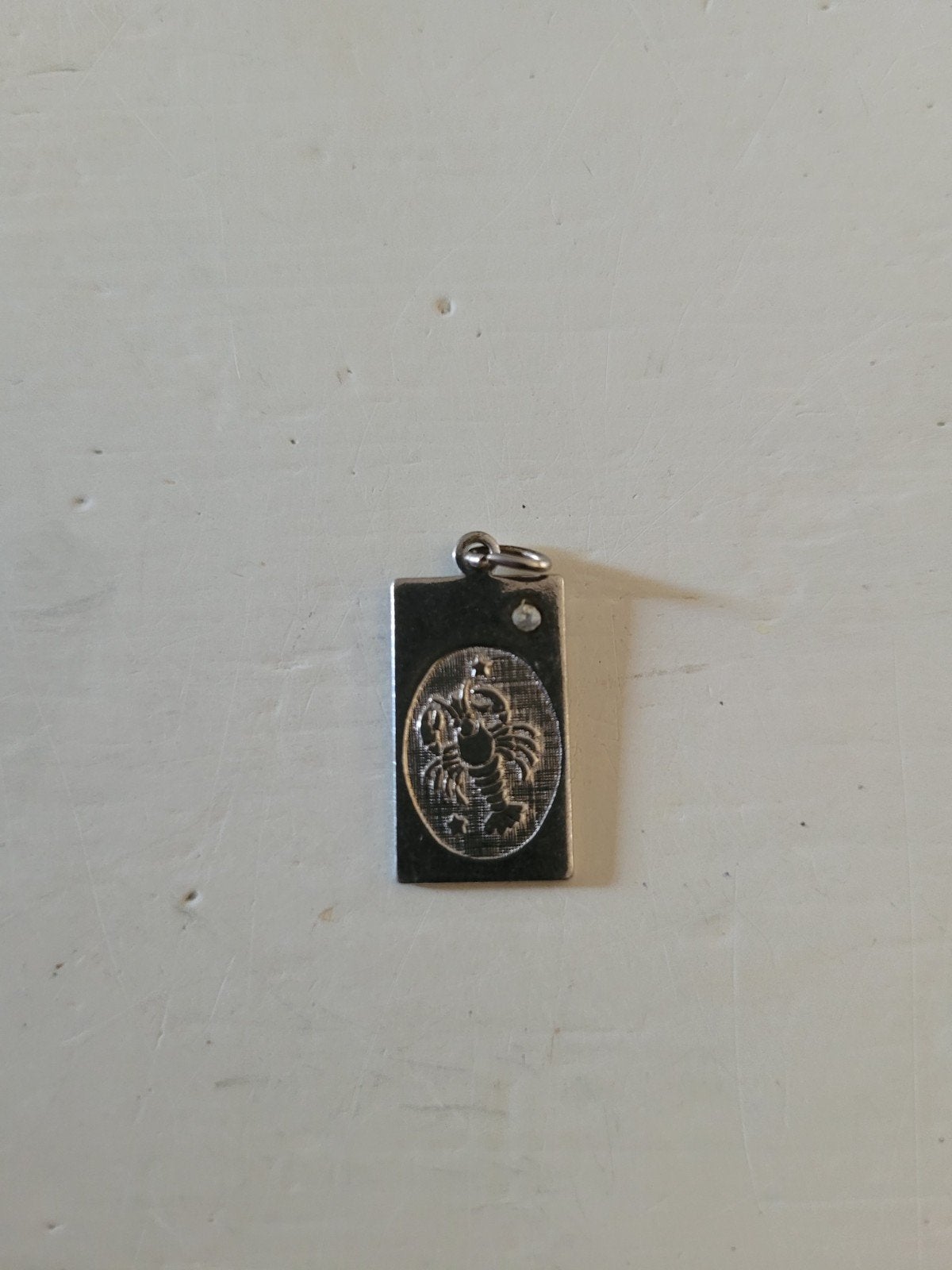 Zilveren Sterrenbeeld hanger Kreeft 925, Ophalen of Verzenden, Zo goed als nieuw, Zilver, Zilver