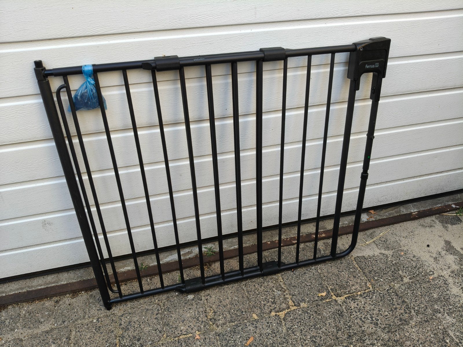 Fenss SafetyDoor traphek ~ mat zwart, Kinderen en Baby's, Traphekjes, Gebruikt, Ophalen of Verzenden, 115 cm of meer, Metaal of IJzer