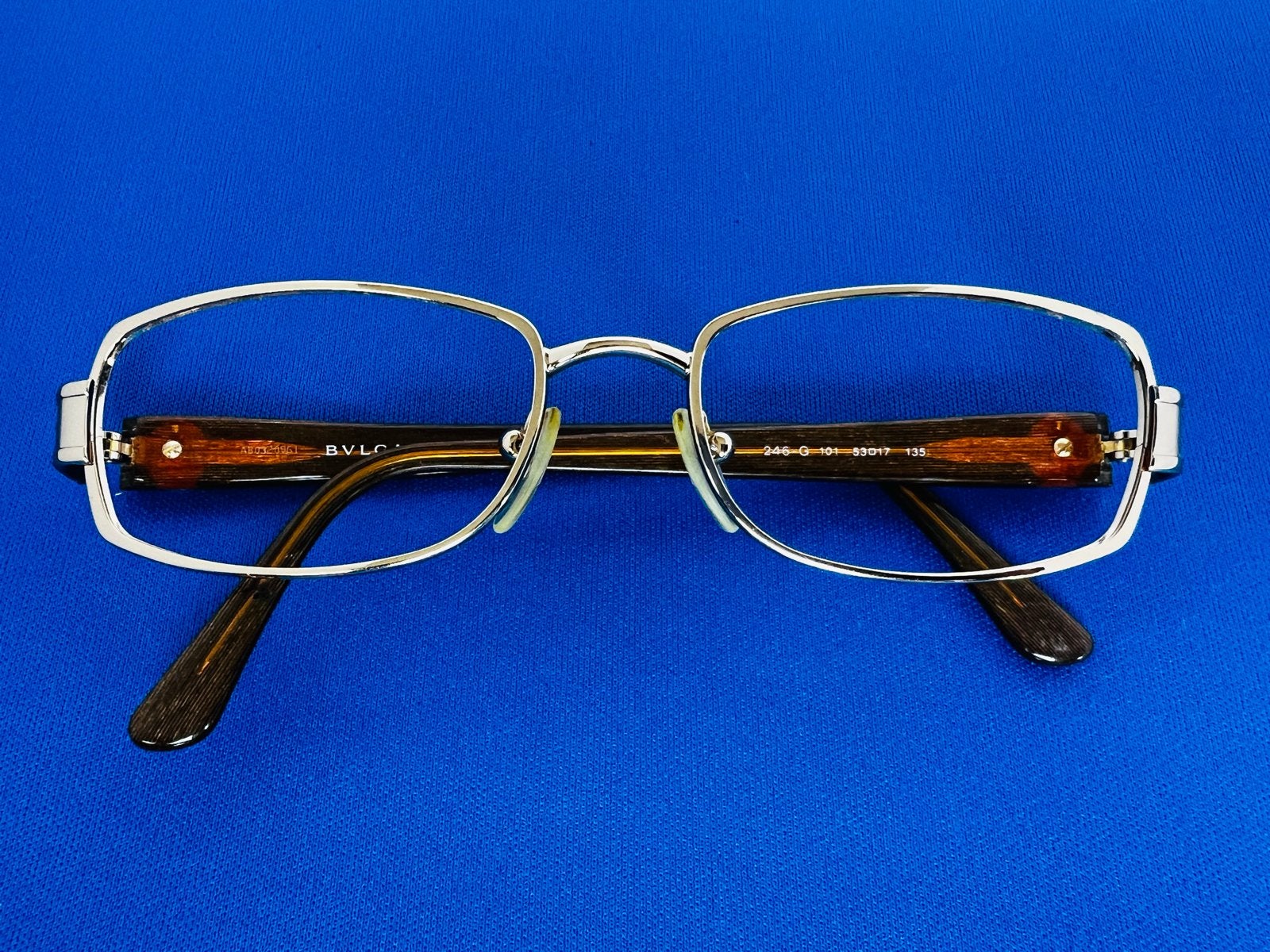 Bvlgari brilmontuur - Goudkleurig met bruine accenten, Overige merken, Bruin, Ophalen of Verzenden, Zo goed als nieuw