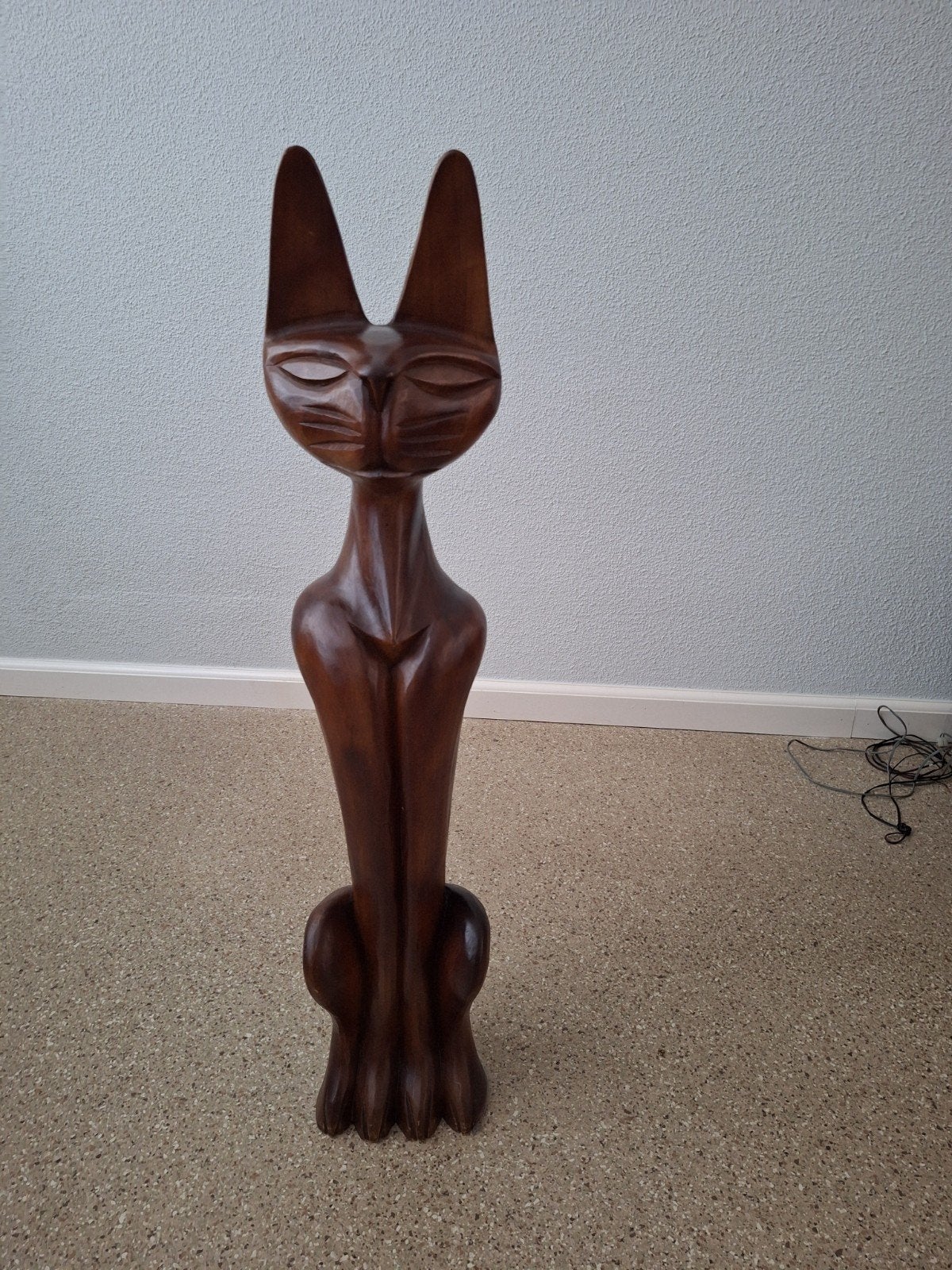 Houten kat, Antiek en Kunst, Kunst | Beelden en Houtsnijwerken, Ophalen