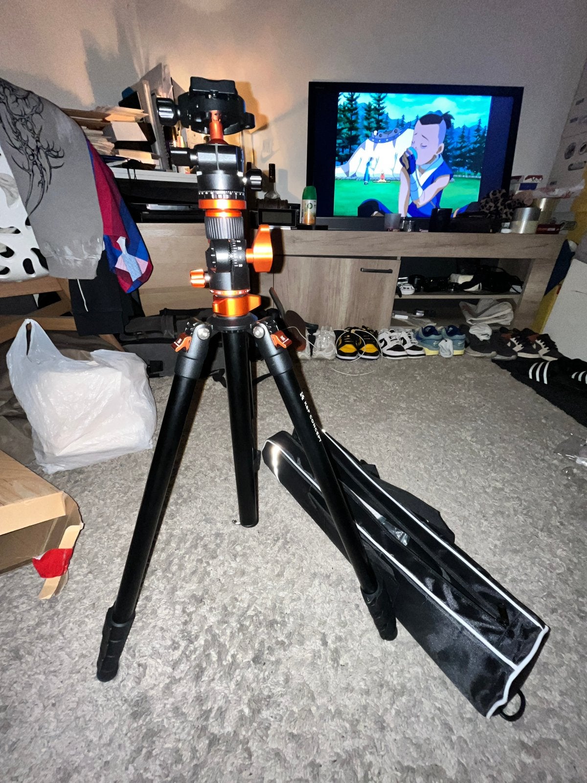 K&F CONCEPT Ultra High Horizontal Overhead Camera Tripod