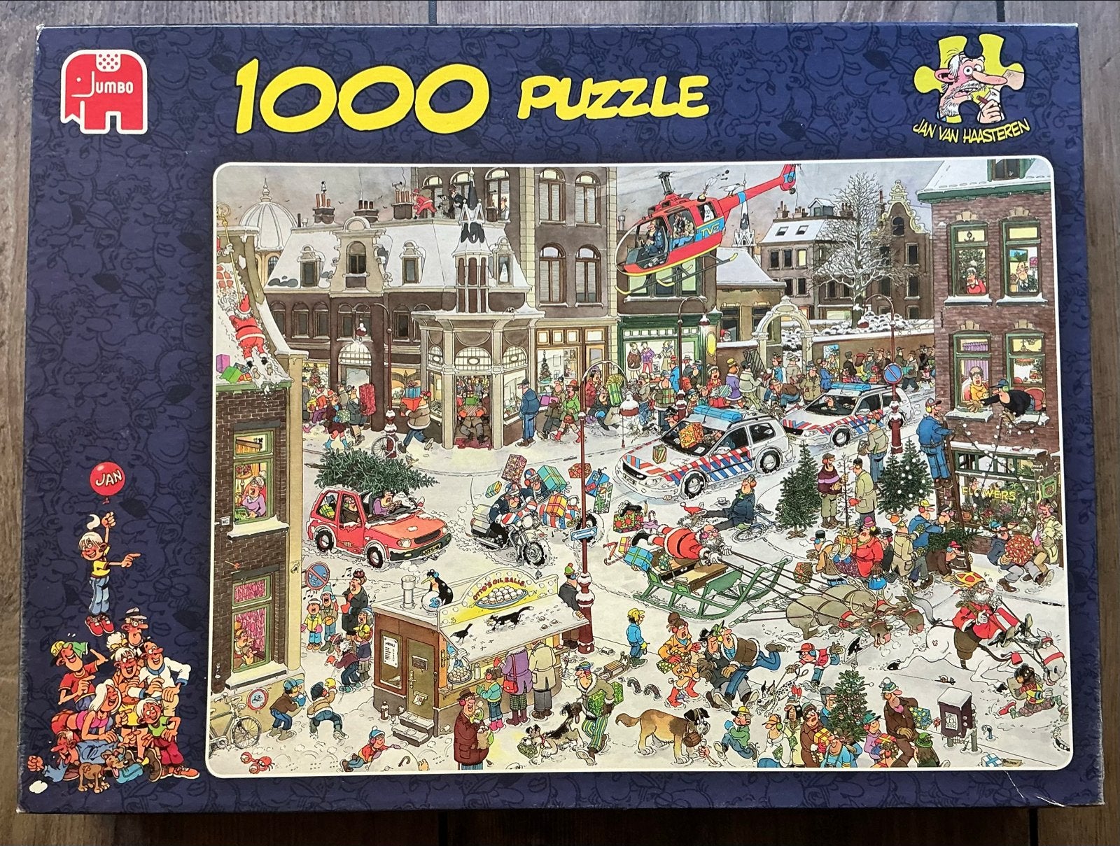 Jan van Haasteren Kerst Puzzel 1000 stukjes, Ophalen, 500 t/m 1500 stukjes, Gebruikt, Legpuzzel
