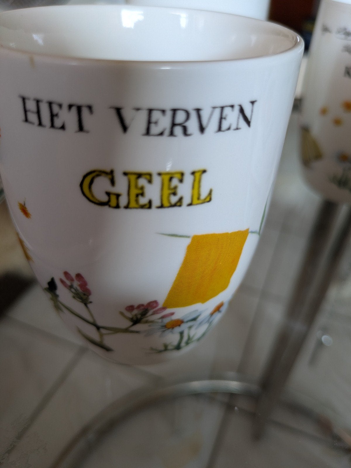 6 W. Rien Poortvliet kabouter mokken, zo goed als nieuw, Overige merken, Keramiek, Zo goed als nieuw, Overige stijlen