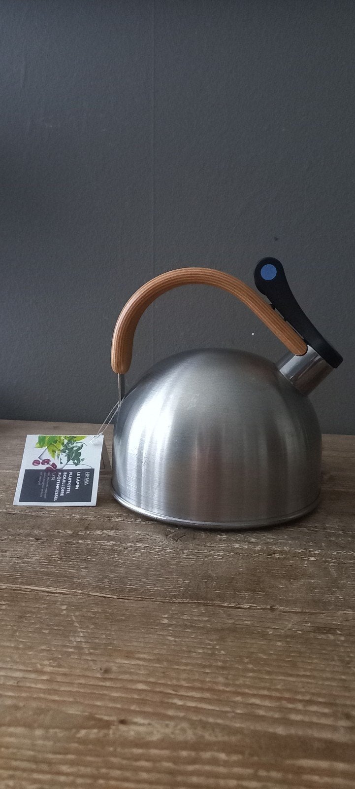 vintage design fluitketel "Le Lapin" van HEMA, Ophalen of Verzenden