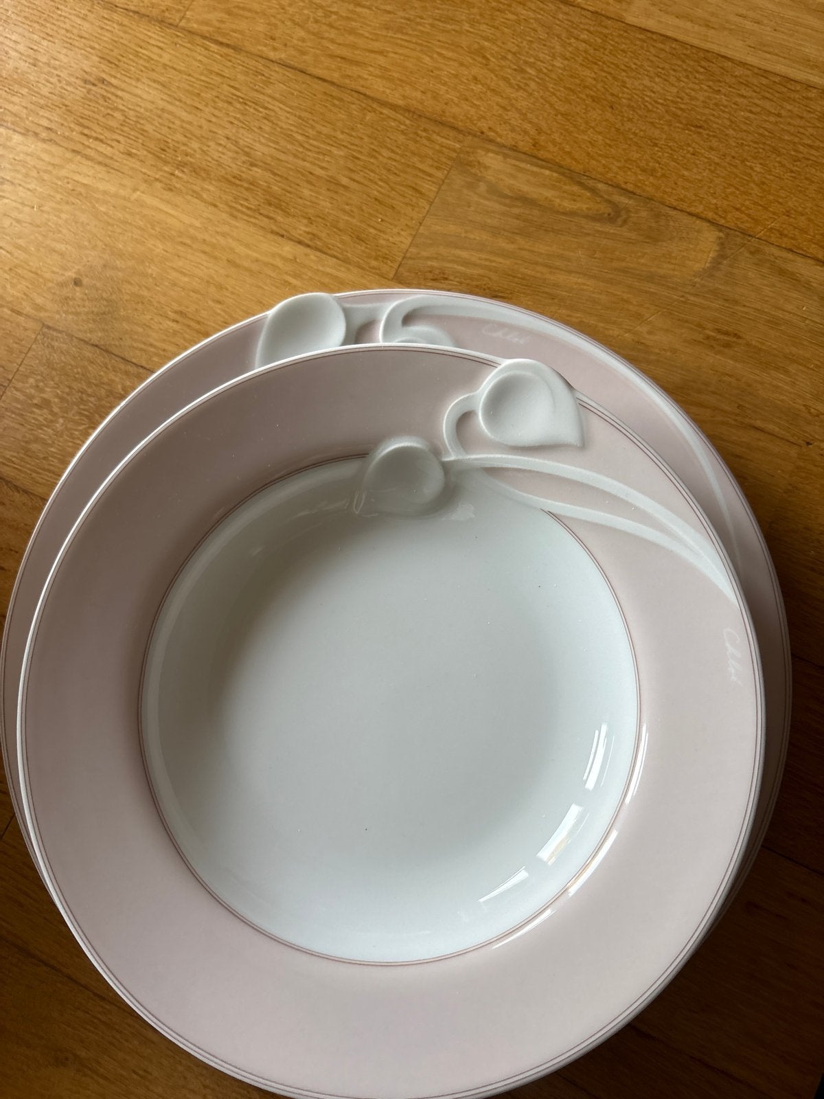 Hutschenreuther Chloé Fleuron Fontaine Servies Roze, Huis en Inrichting, Ophalen, Klassiek, Zo goed als nieuw, Porselein