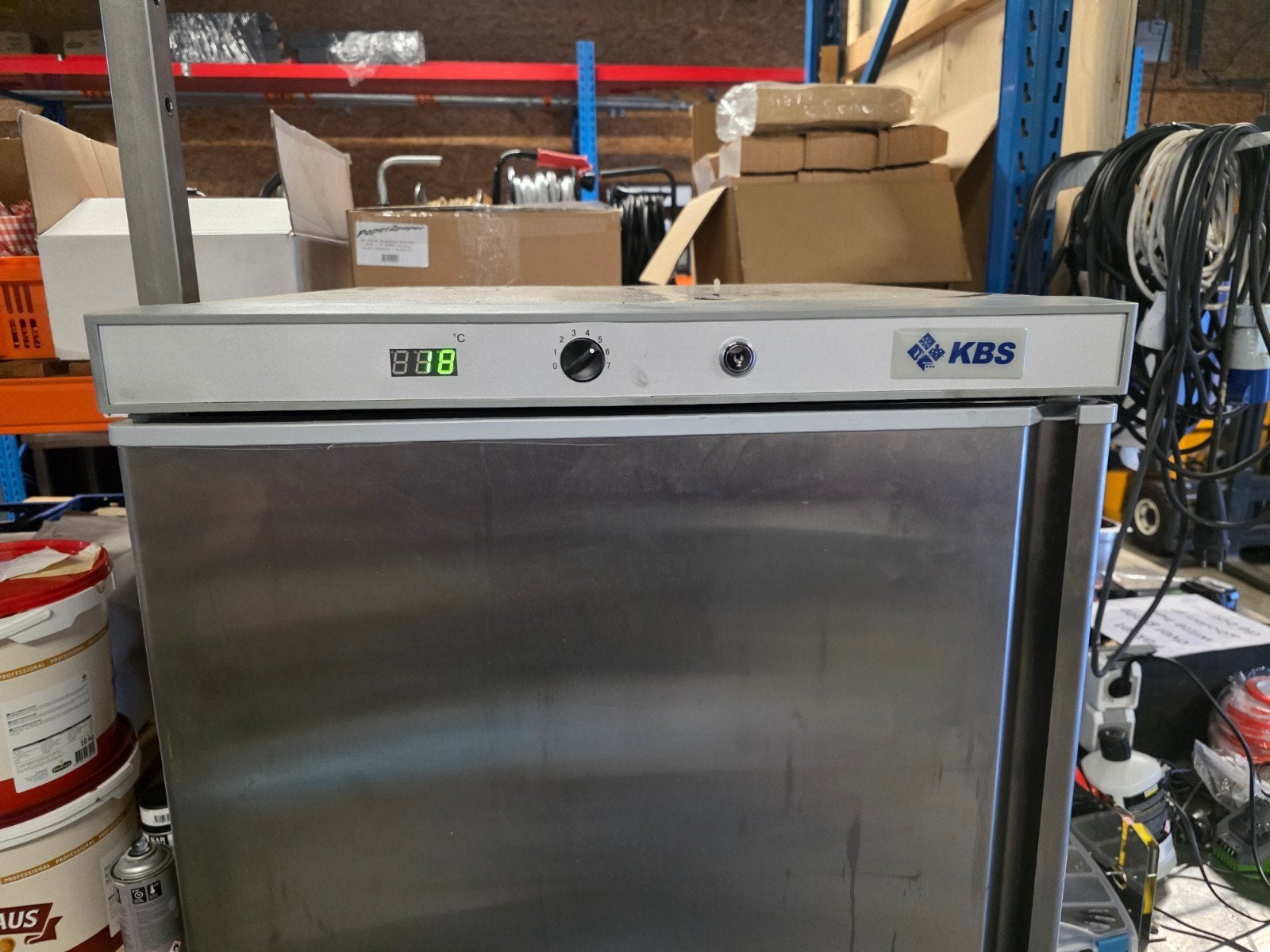 KBS RVS Vriezer - Compact en Efficiënt, 85 tot 120 cm, Gebruikt, 100 tot 150 liter, Met aparte vriezer