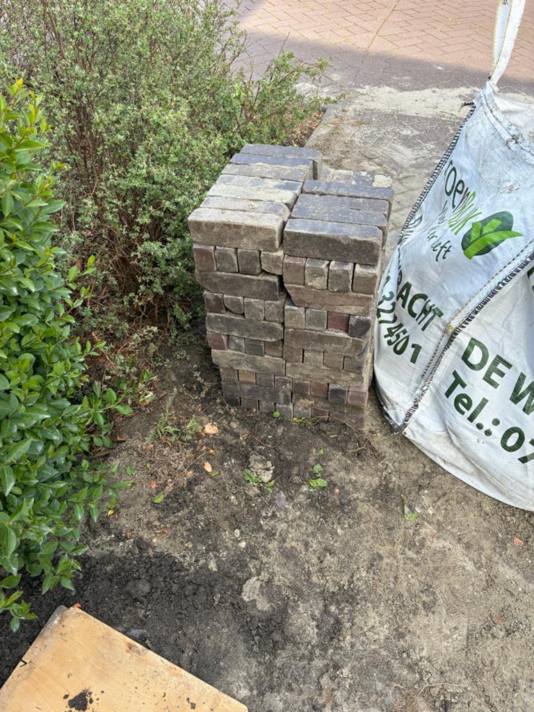 Gebruikte gebakken klinkers 3,5 m2, Ophalen, Klinkers, Zo goed als nieuw, 10 m² of meer