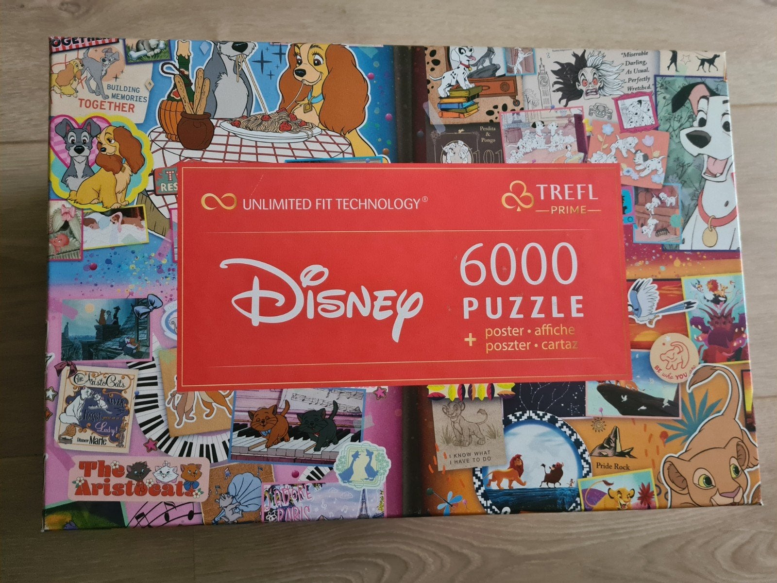 Disney puzzel 6000 stukjes (4 x 1500), Hobby en Vrije tijd, Denksport en Puzzels, Ophalen of Verzenden