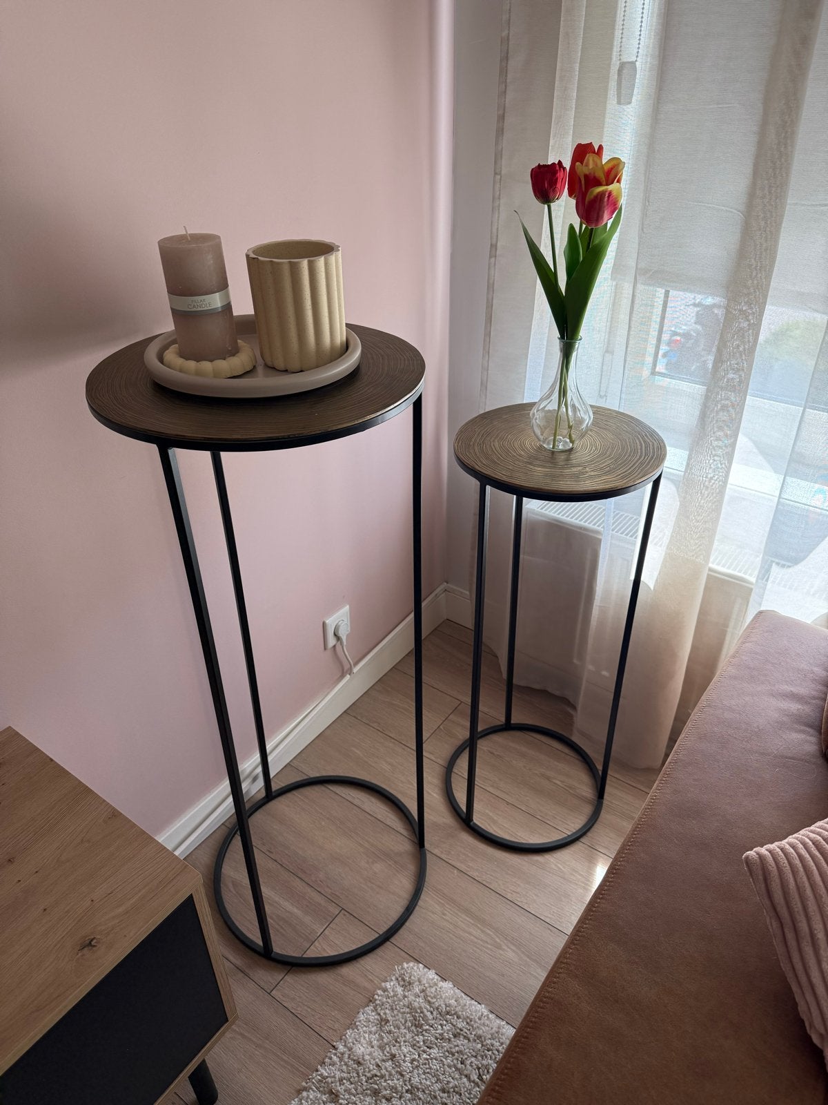 Light & Living Zuil 'Primo' Set van 2, Antiek Brons, Huis en Inrichting, Woonaccessoires | Zuilen en Pilaren, Ophalen, Zo goed als nieuw