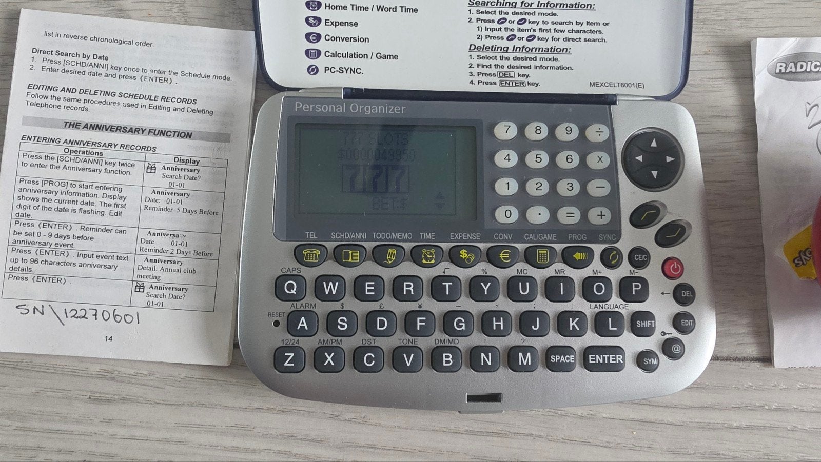 Digitale organizer zakagenda, Telecommunicatie, Ophalen of Verzenden, Zo goed als nieuw, Overige merken