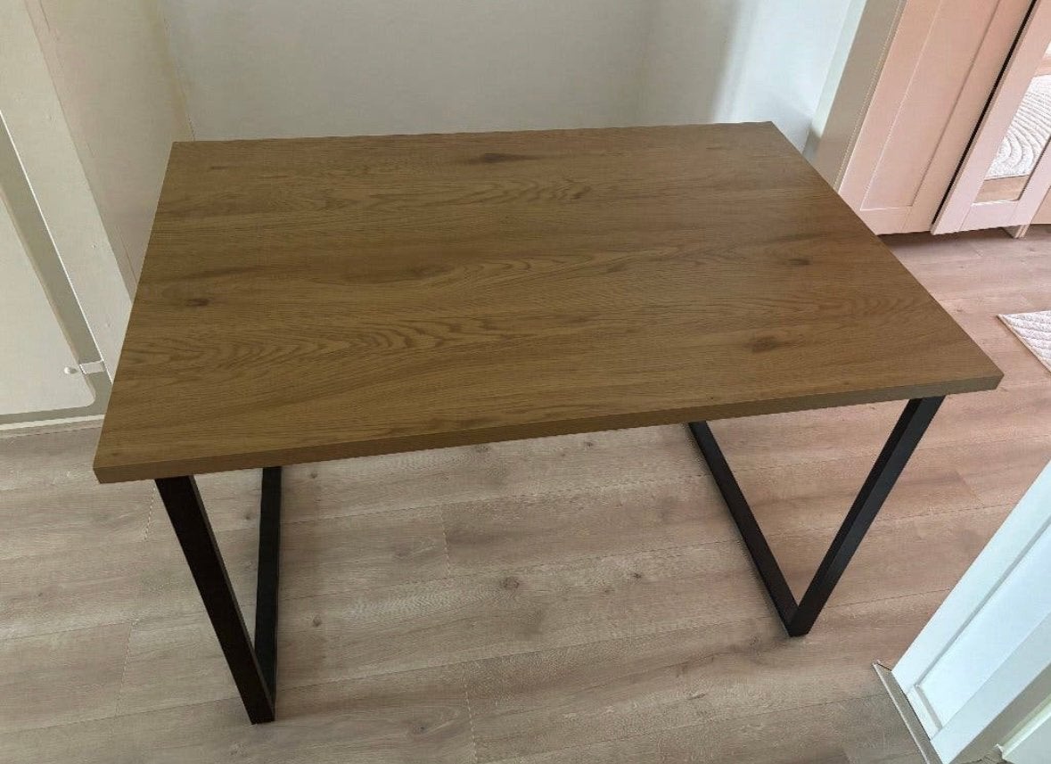 Moderne eettafel Jysk AABENRAA 80x120cm, Ophalen, 100 tot 150 cm, Eikenhout, 50 tot 100 cm