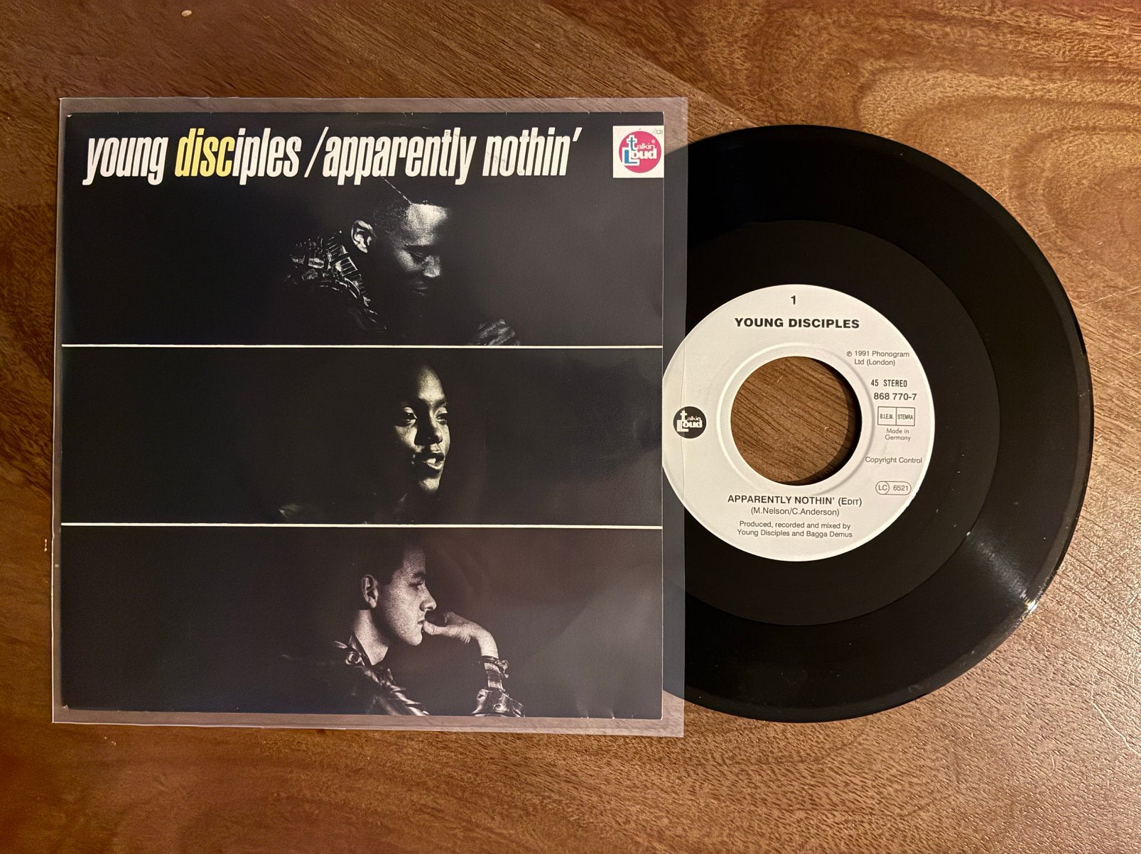 Young Disciples - Apperently nothin’, Ophalen of Verzenden, Zo goed als nieuw, 7 inch
