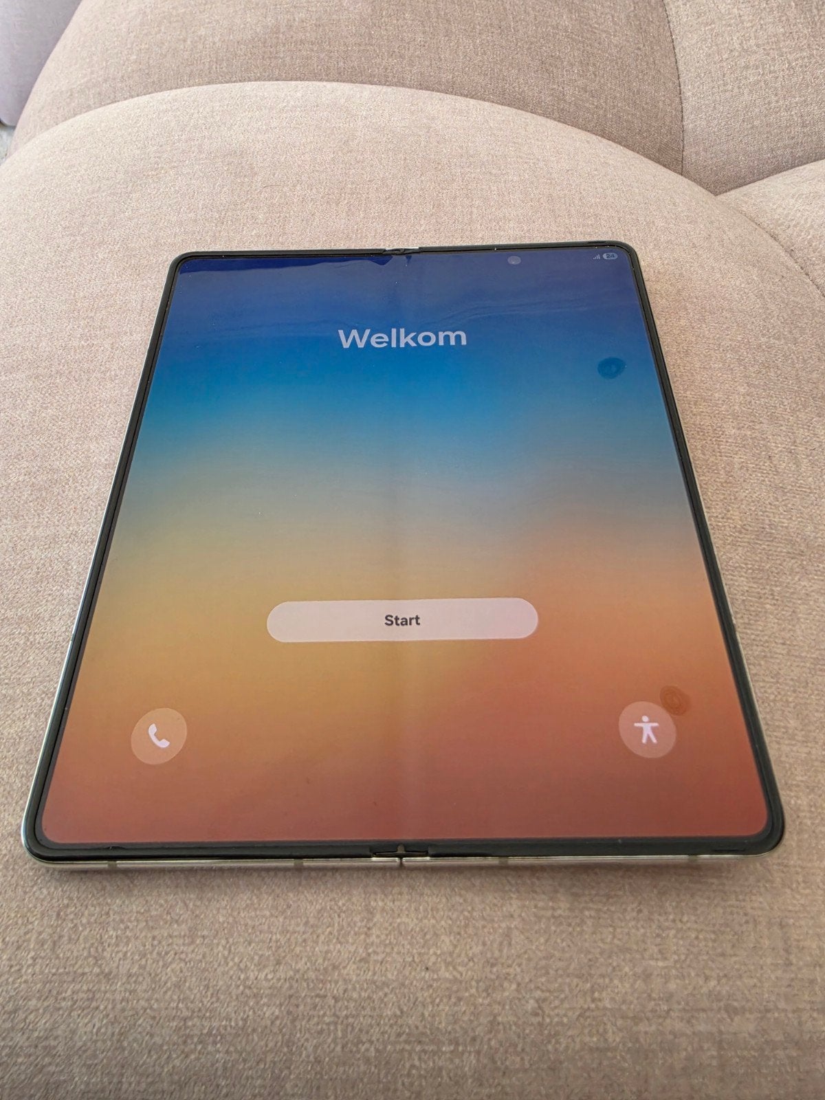 Samsung Galaxy Z Fold 5 512GB Crème met accessoires, Overige kleuren, Touchscreen, Zo goed als nieuw, Android OS