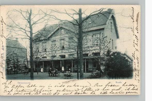Breda Hotel Dennenoord st 1905 zie adreszijde, Verzenden, Voor 1920, Gelopen, Noord-Brabant